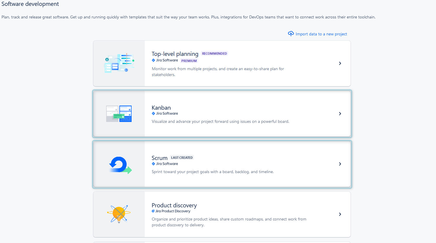 Creating the Jira Kanban Project and Scrum Project