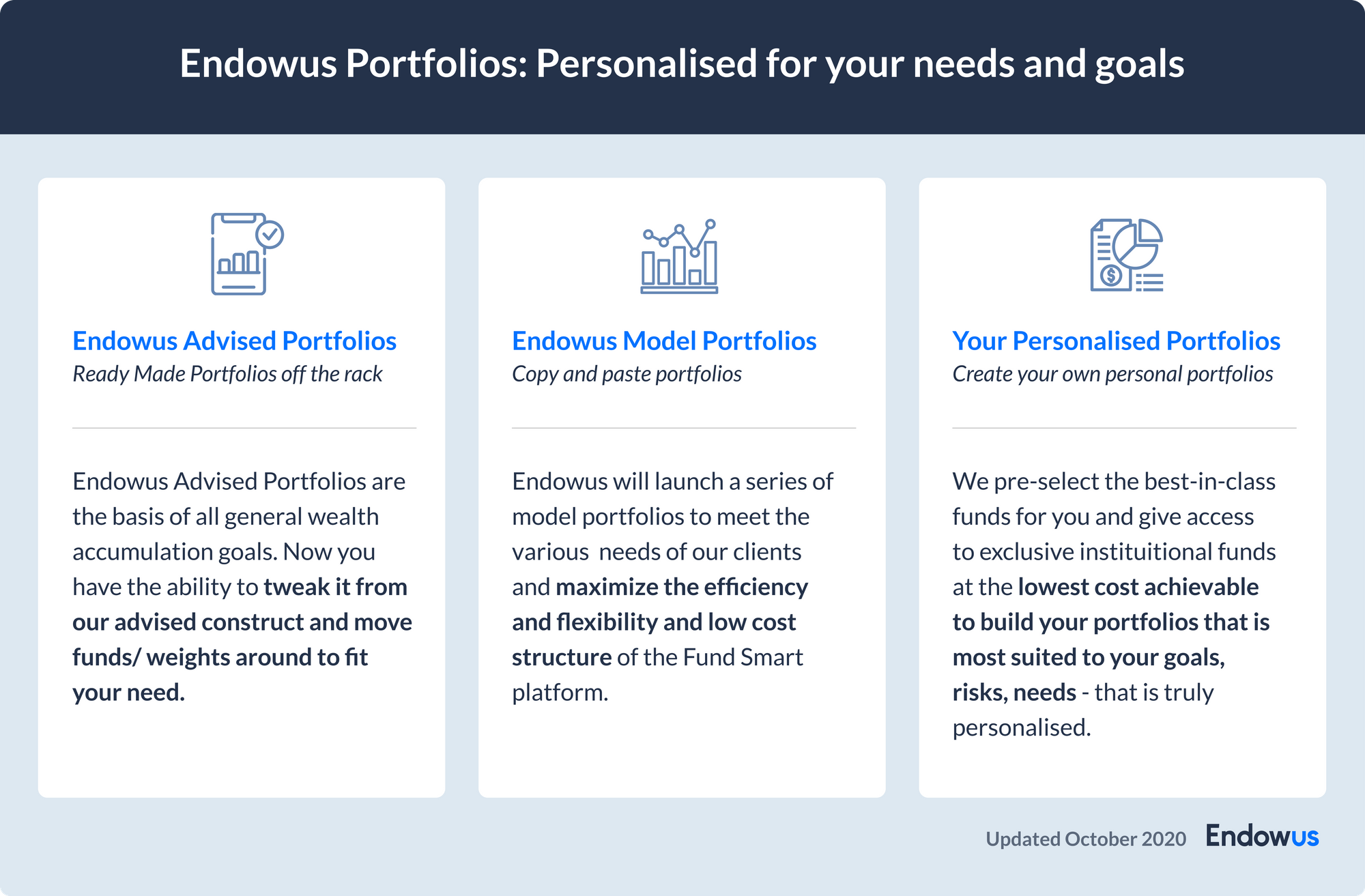 infographic on How Endowus Portfolios Can Be Personalised For Your Needs And Goals