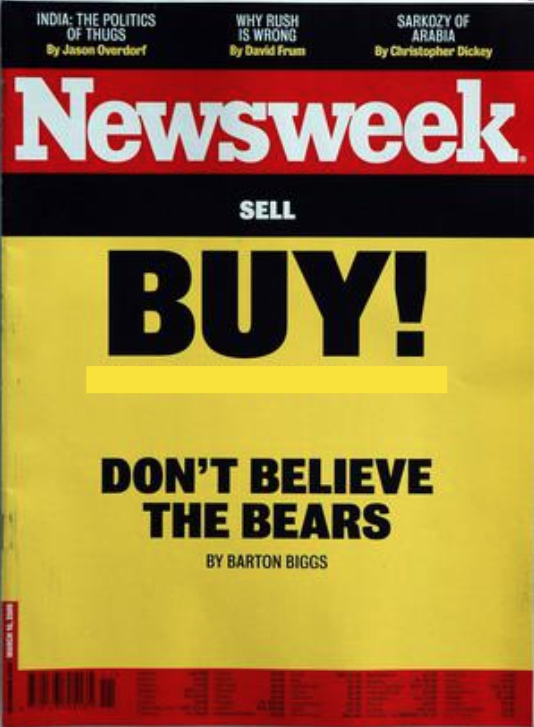 image of newsweek article saying "Buy! dont believe the bears"