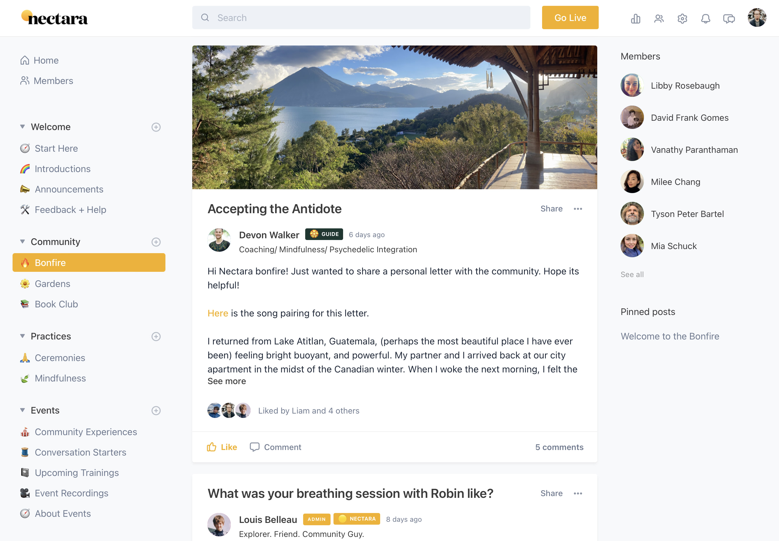 Nectara's Circle online community