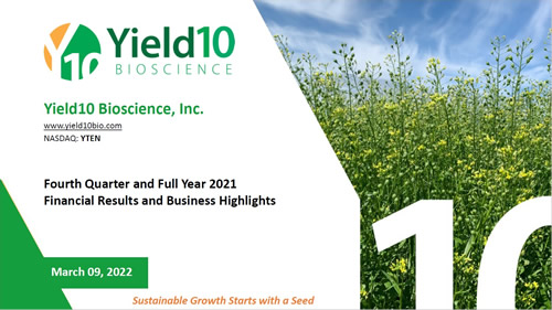 Crop Innovation for Sustainable Food Security Investors Presentation cover image