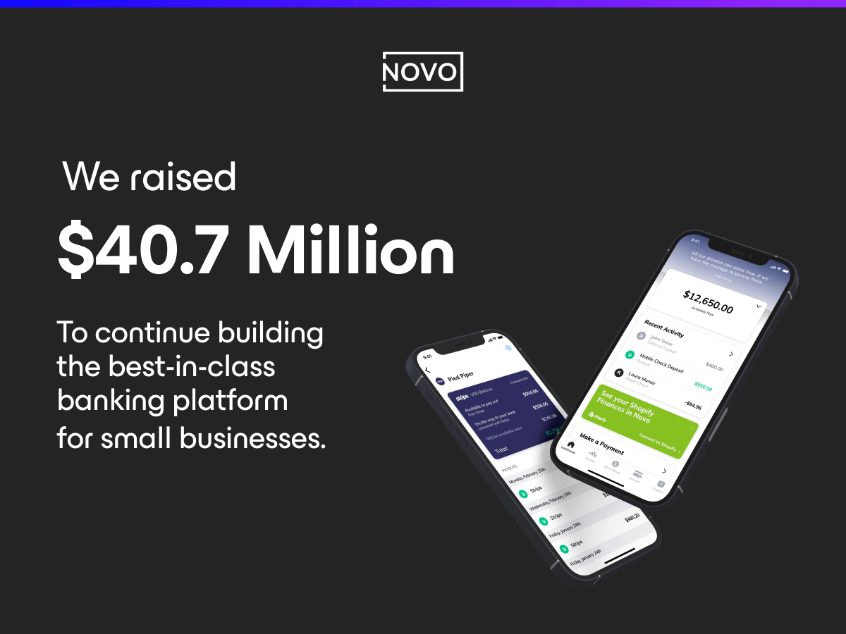 Novo Raises $40.7M Series A to Scale Digital Banking Platform for Small  Businesses