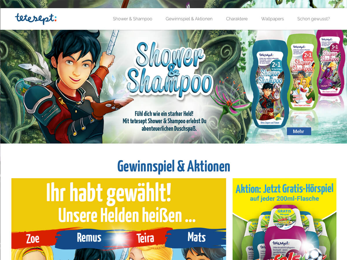 Website: tetesept - Shower & Shampoo