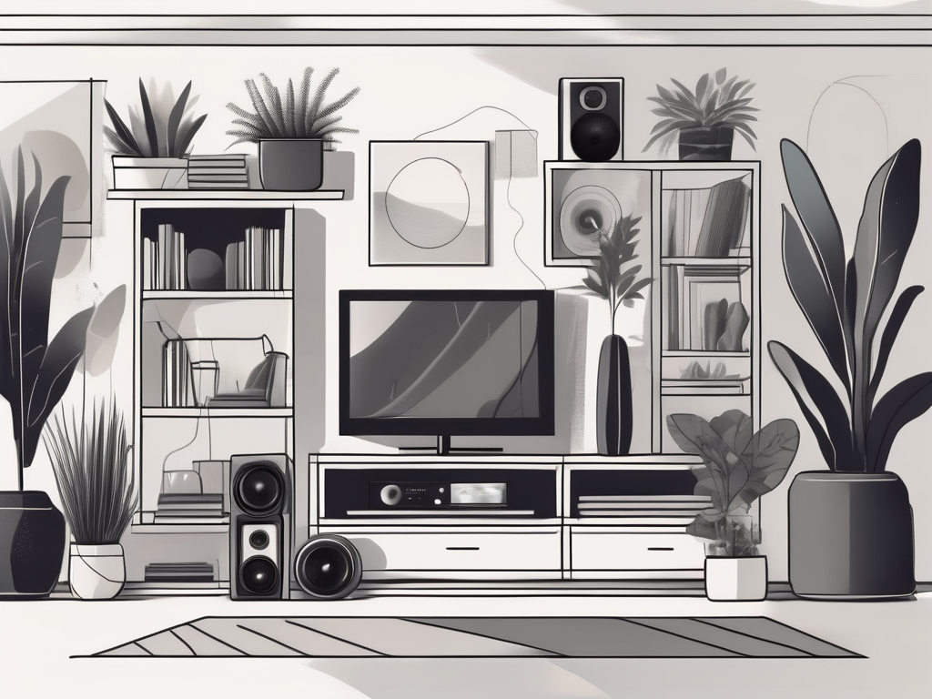 Creative Wall Shelf Ideas to Elevate Your Living Room Entertainment Space