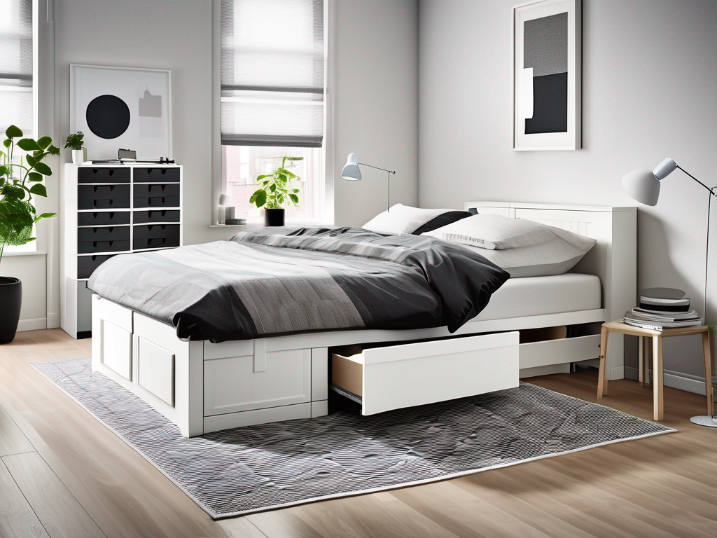 How long does it take to assemble the BRIMNES Bed frame with storage & headboard, white/Luröy