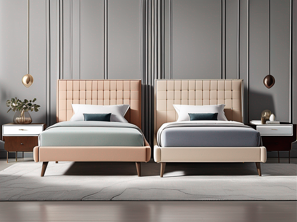 Comparing the Rafferty Upholstered Bed by and the NoFuss Plus Bed Frame by