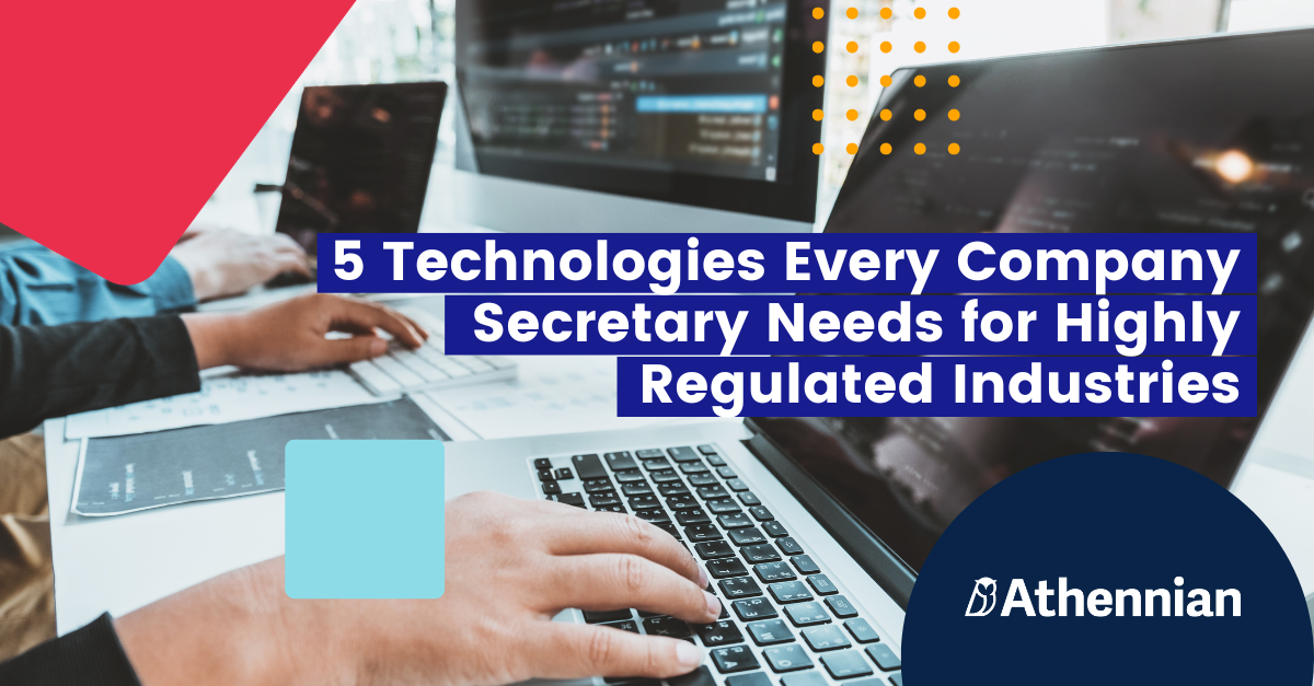 Image showcasing 5 Technologies Every Company Secretary Needs for Highly Regulated ...