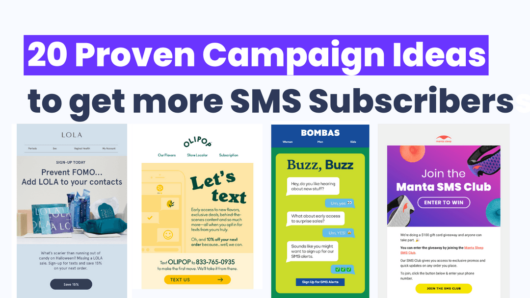 20 Proven Campaign Ideas to get more SMS Subscribers (+ Examples ...