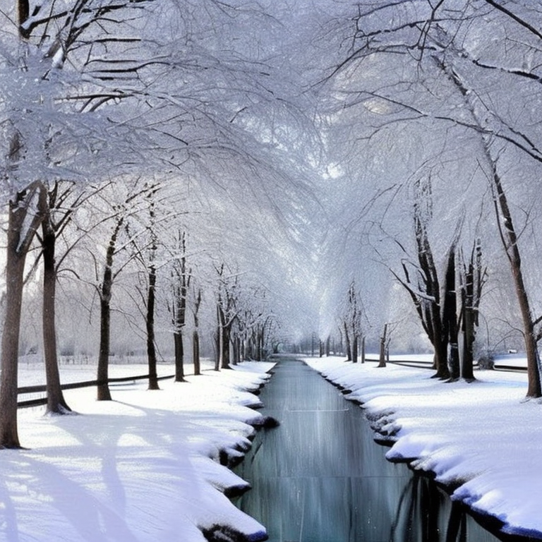 schönes winterbild KIgenerierte Bilder