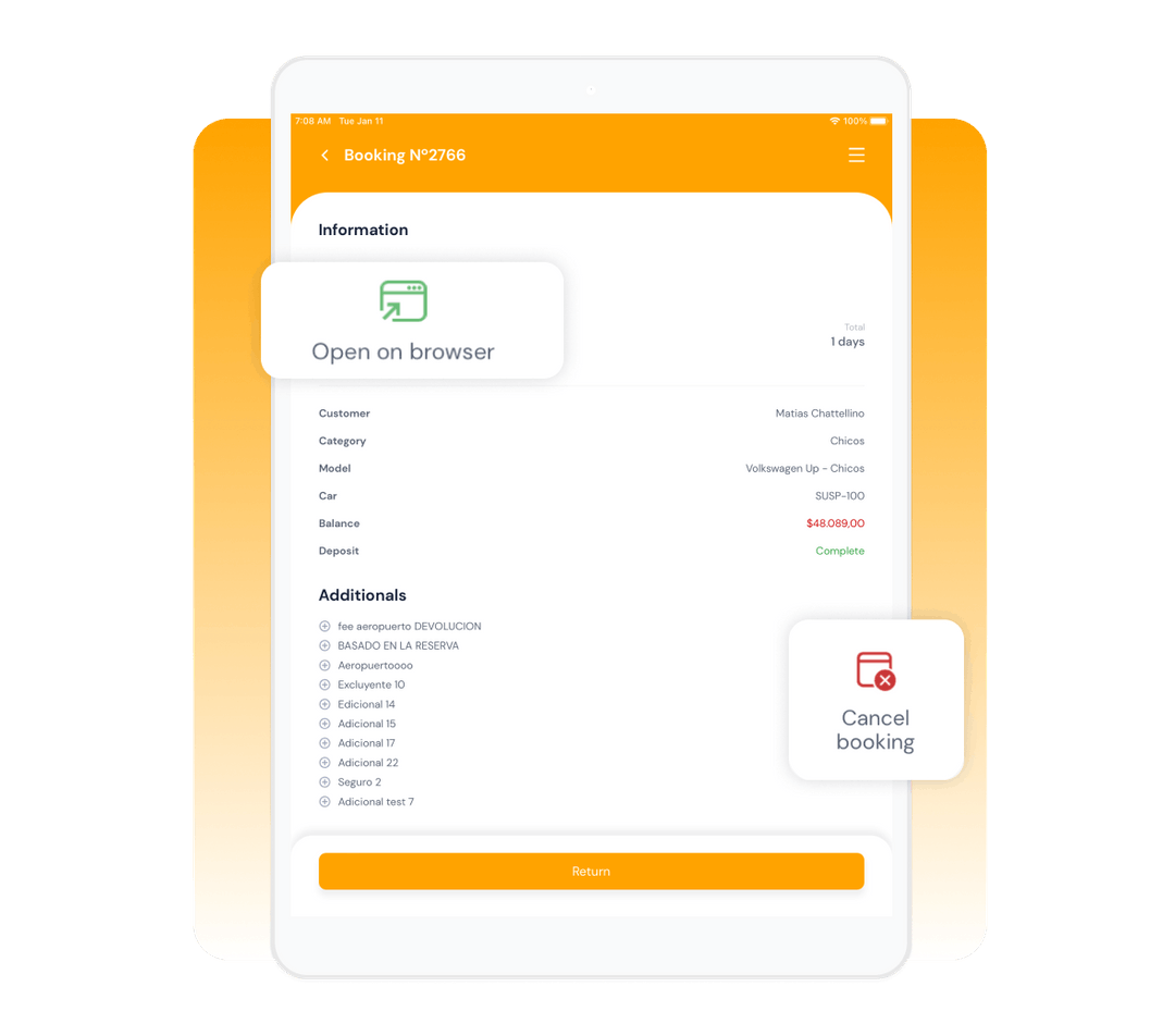 App for Car Rental Management Rently Soft