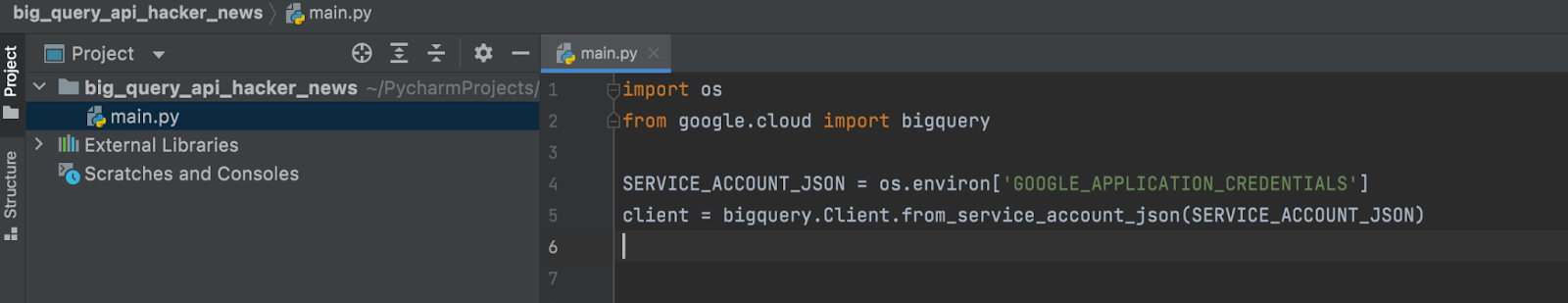 Connect to BigQuery with the Python API Client + Example Script | Census