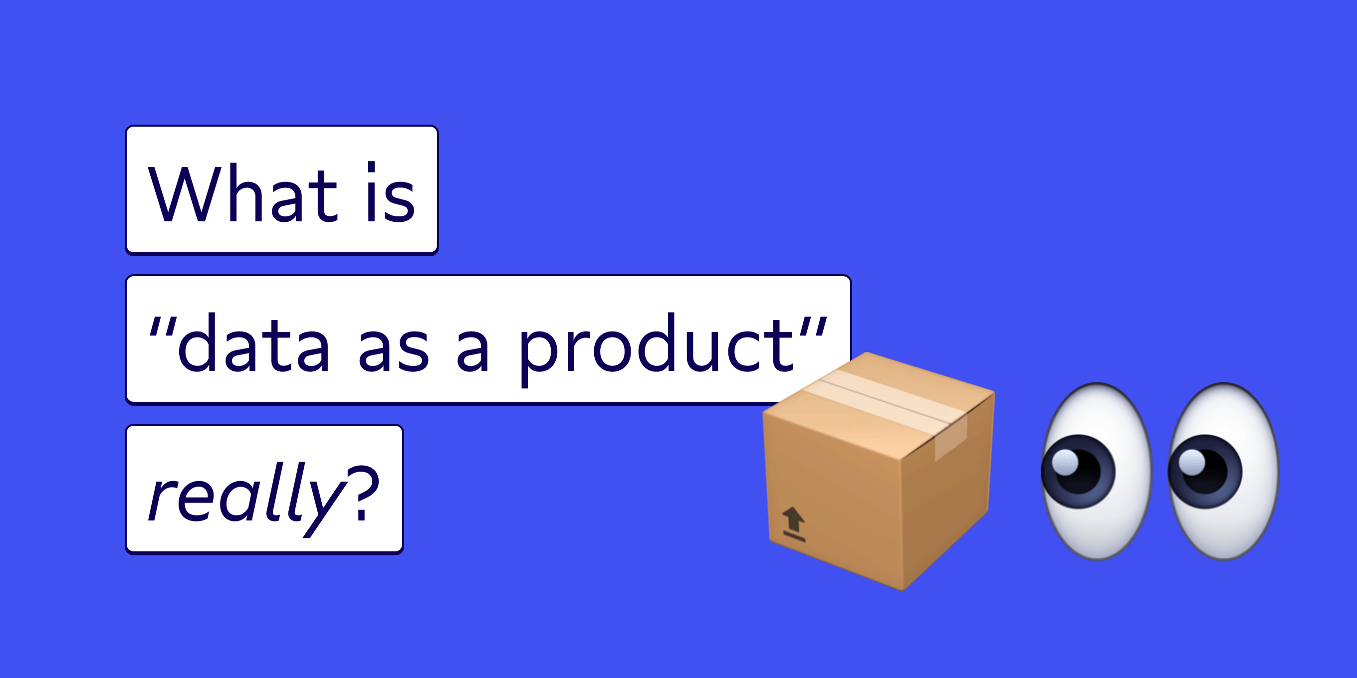 What is "data as a product" really?