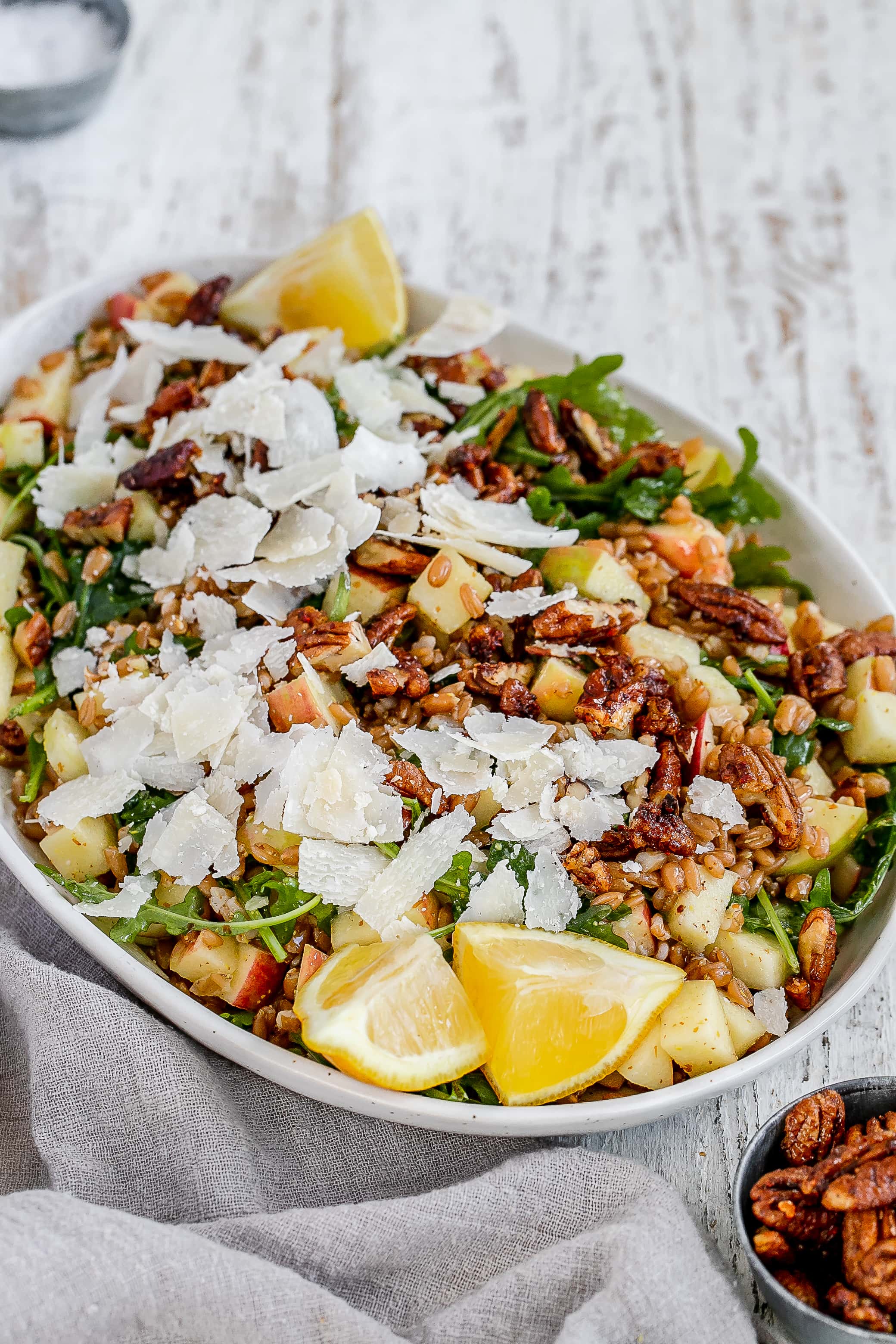 Apple Farro Salad with Dijon Vinaigrette