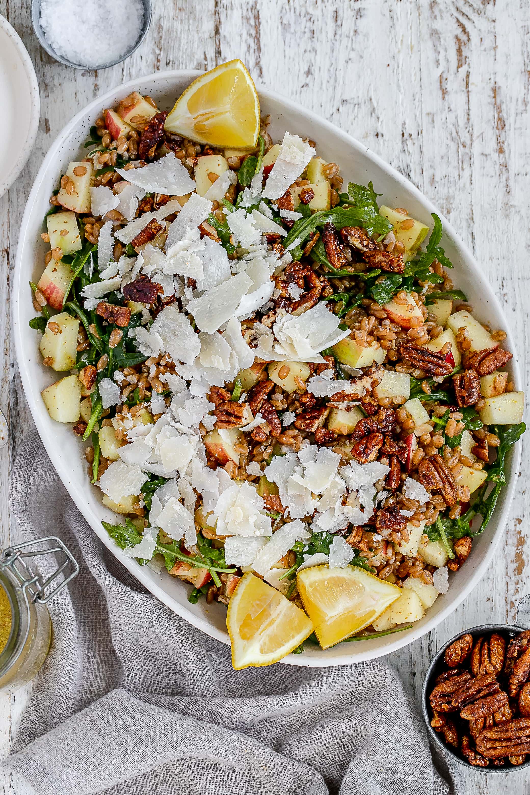 Apple Farro Salad with Dijon Vinaigrette
