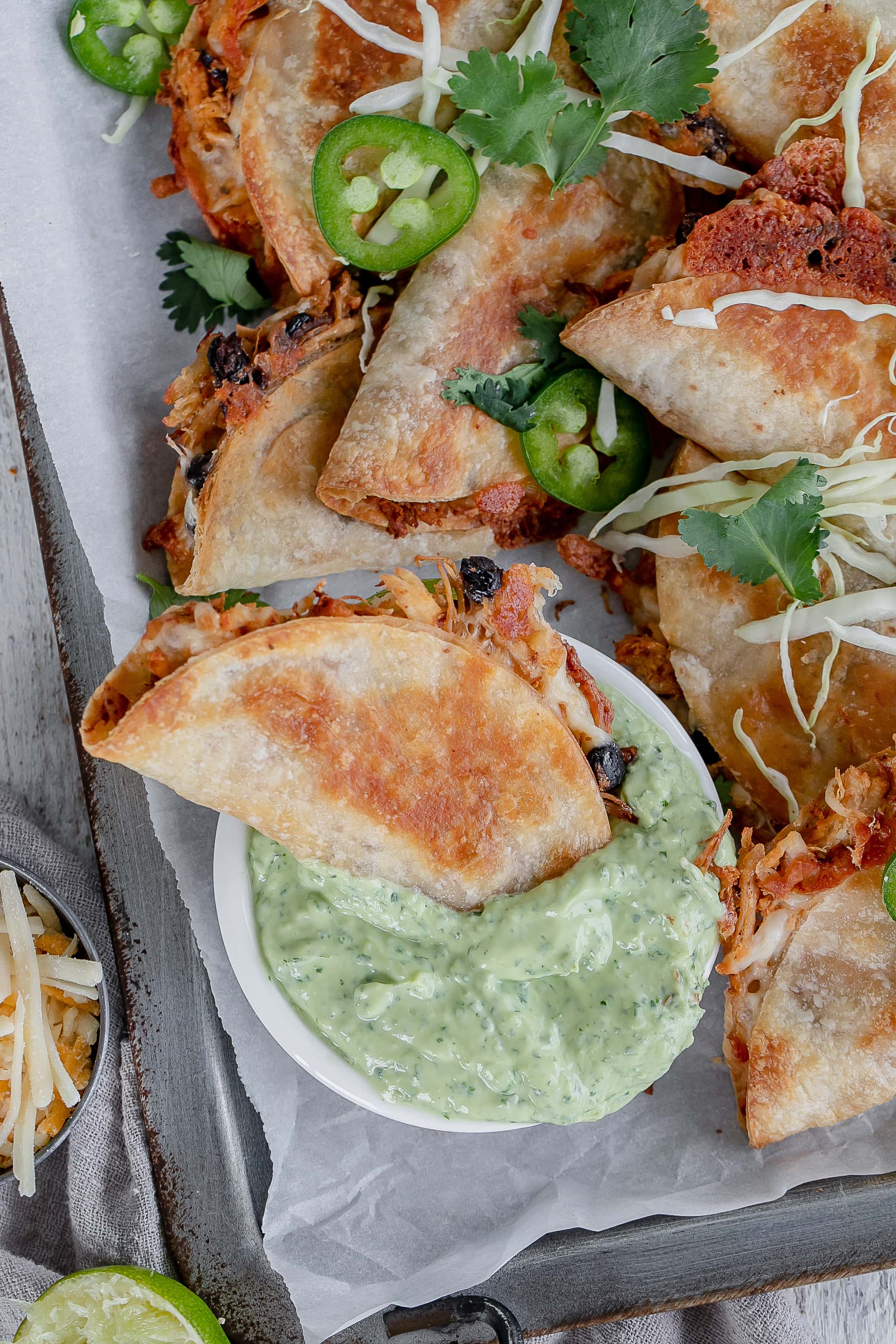 Crispy Oven Baked Chicken Tacos