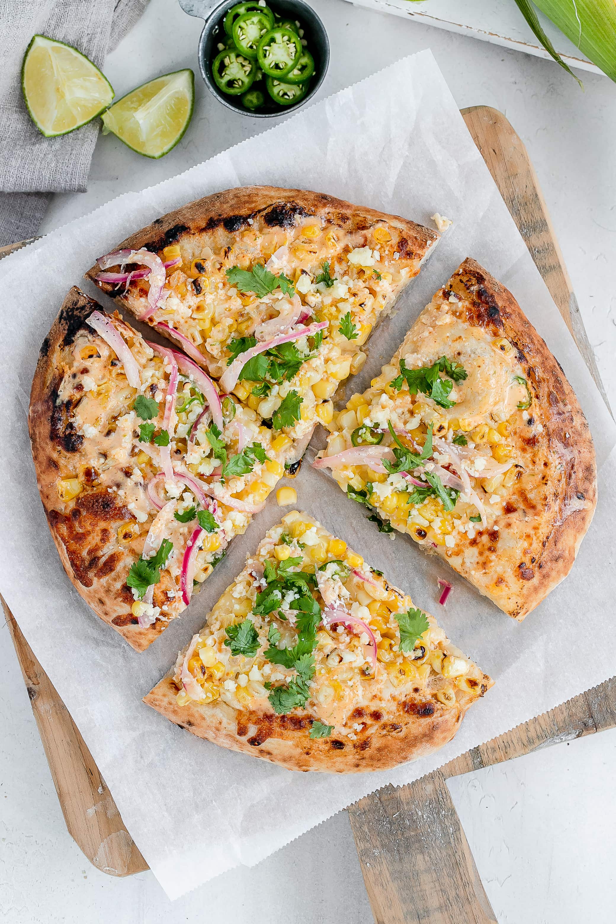 Elote Pizza (Street Corn Pizza)
