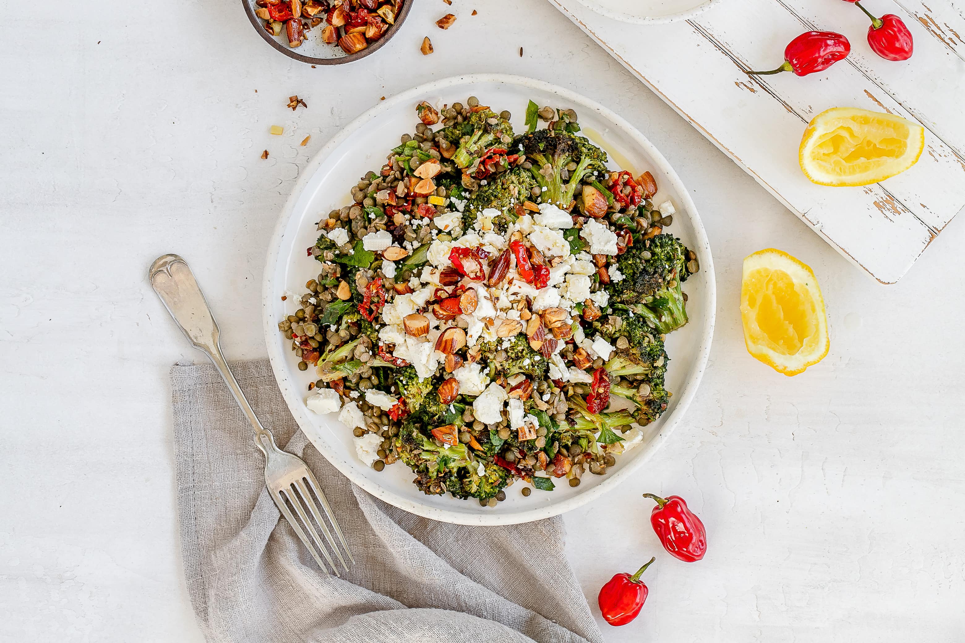 Roasted Broccoli and Feta Salad