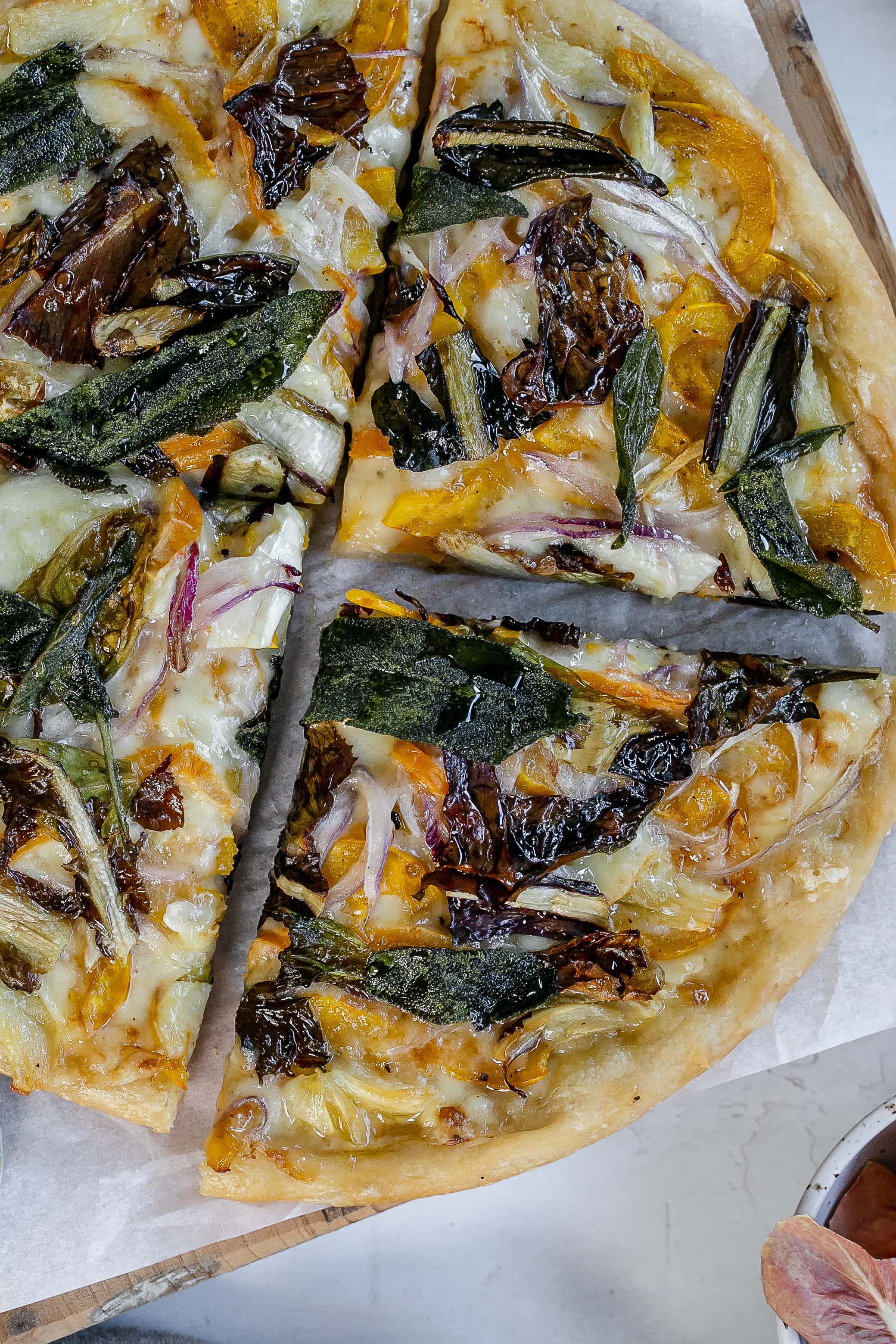 Cast Iron Delicata Squash Pizza