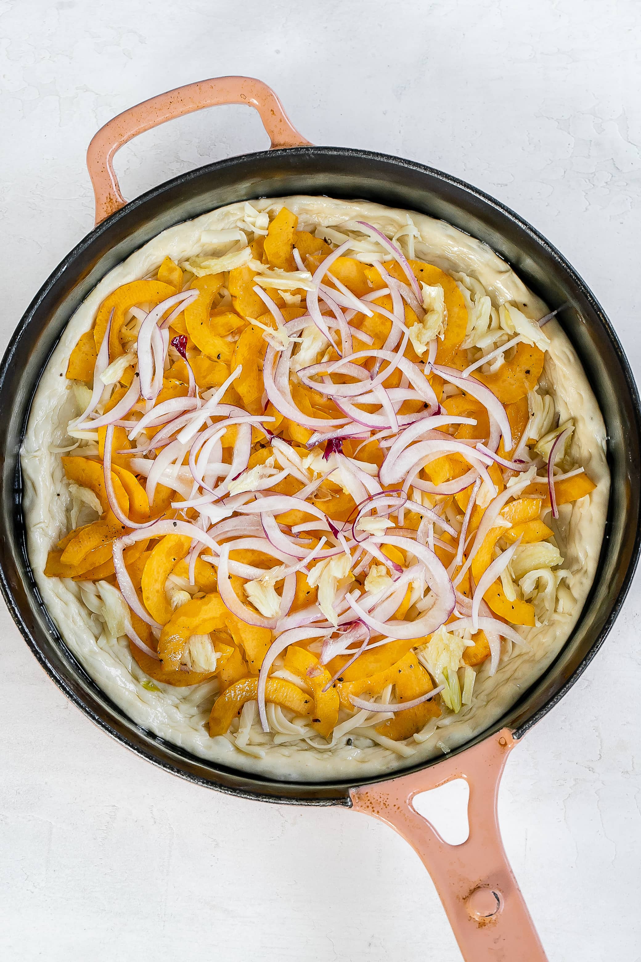 Cast Iron Delicata Squash Pizza