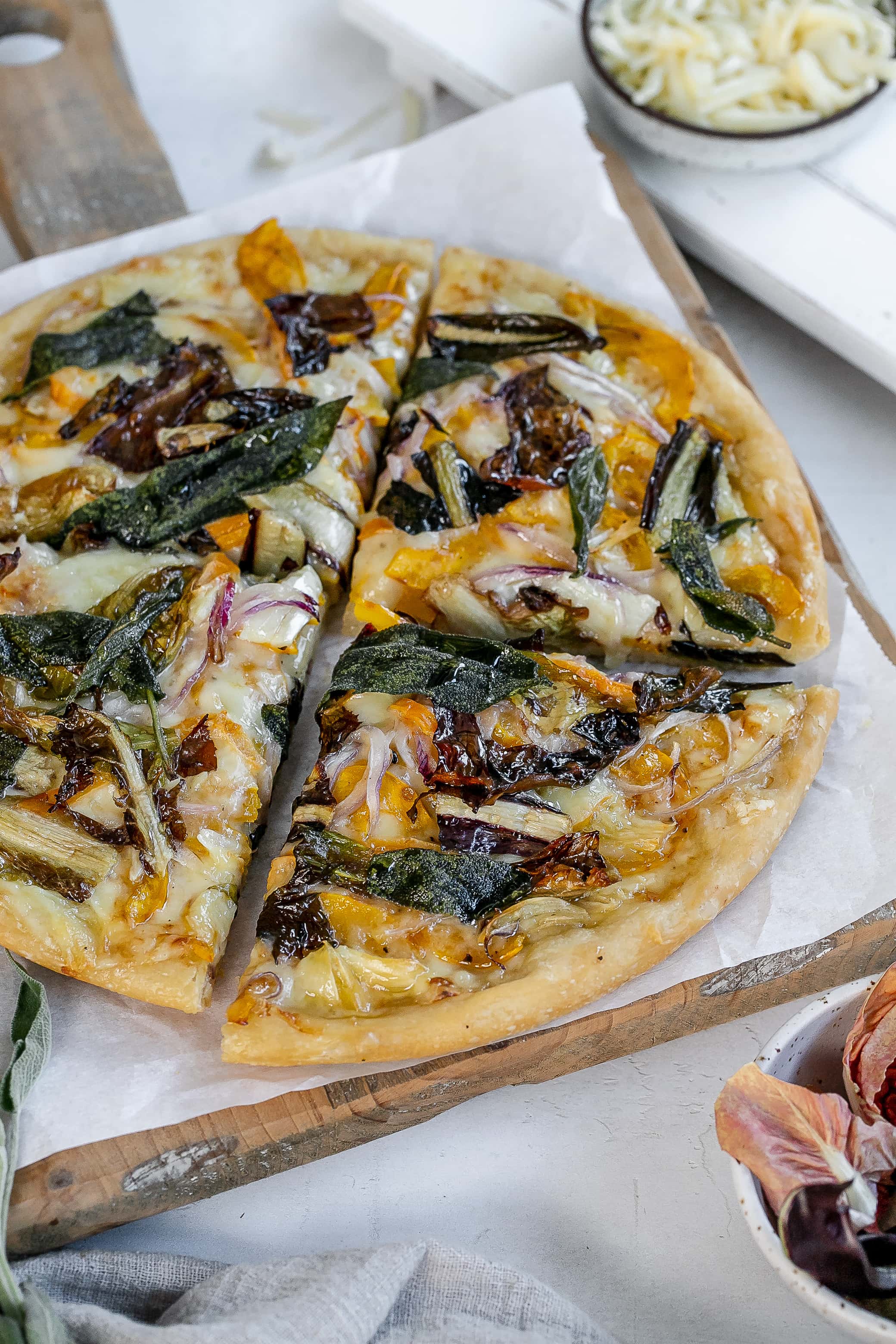 Cast Iron Delicata Squash Pizza