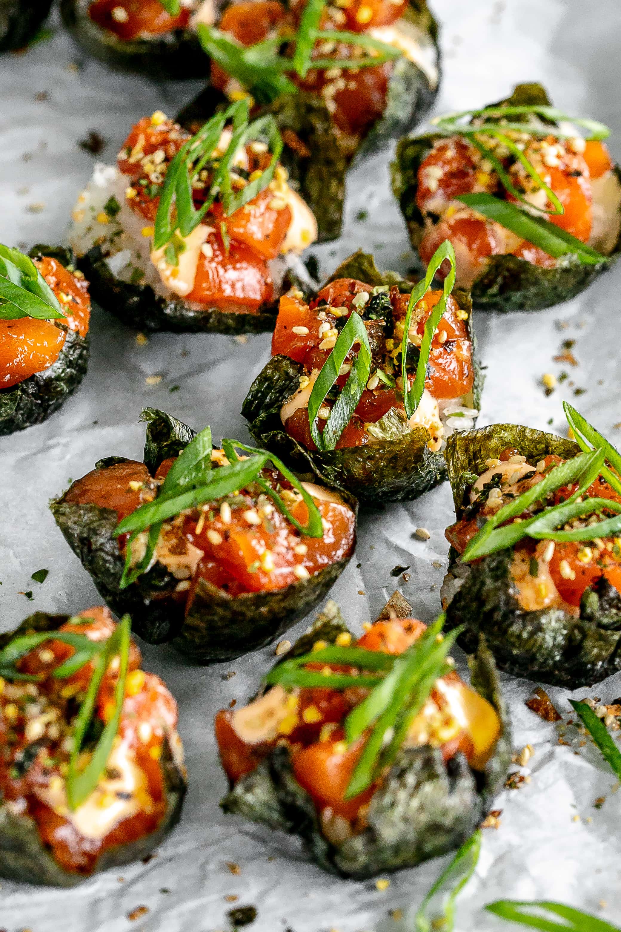 Salmon Sushi Cups