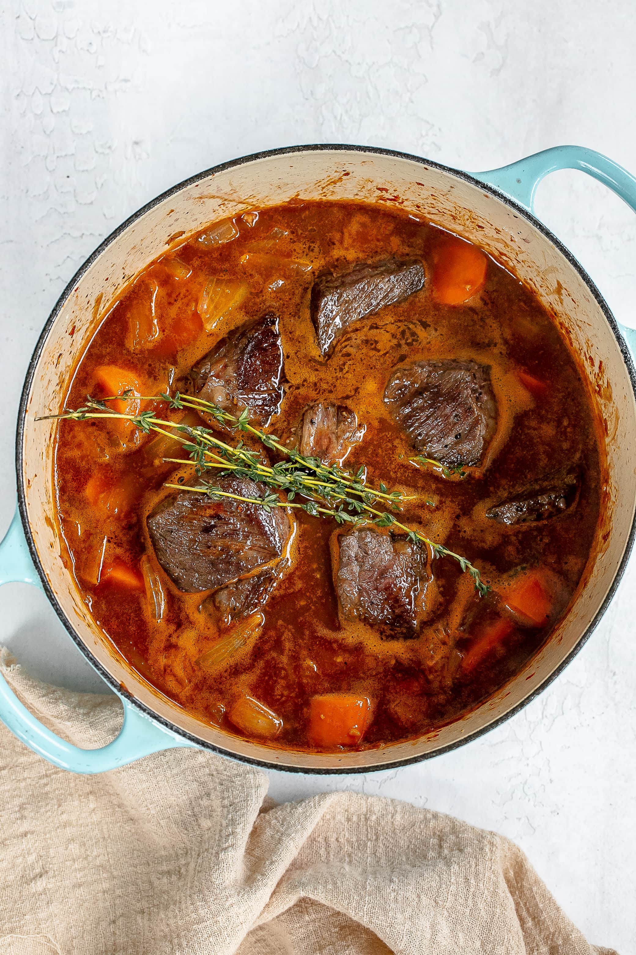 Red Wine Braised Short Ribs with Risotto