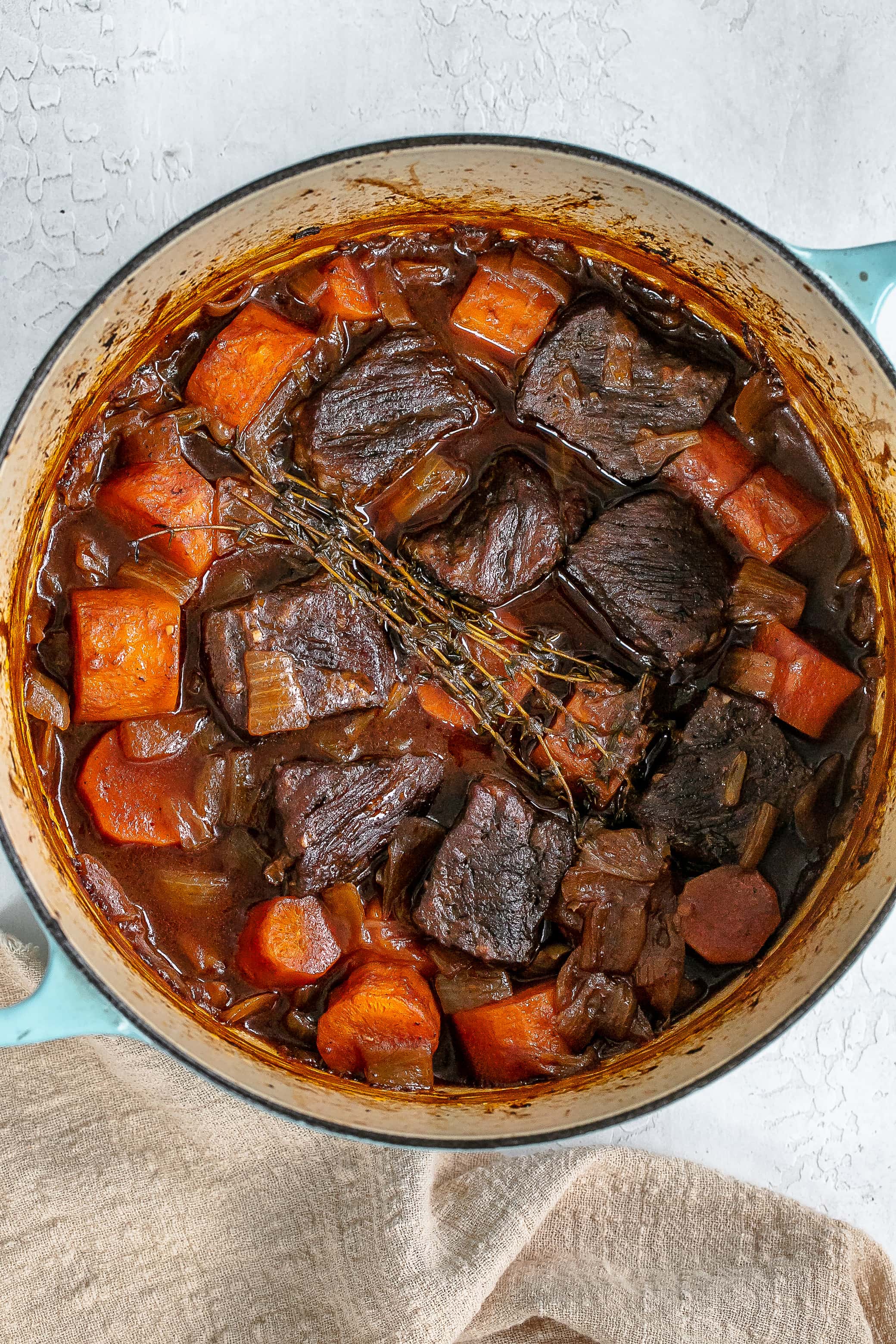 Red Wine Braised Short Ribs with Risotto