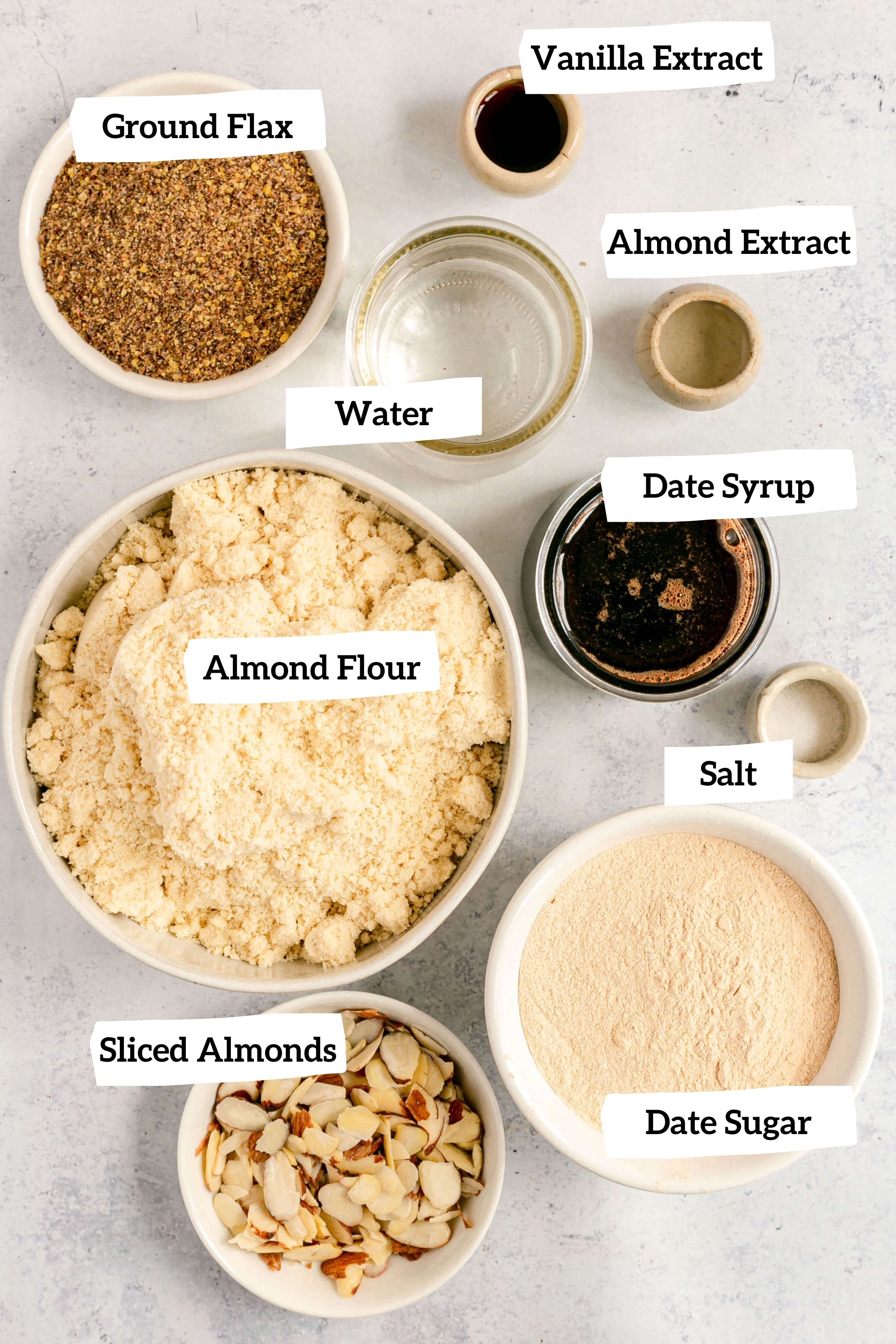 Vegan Spanish Almond Cake Ingredients