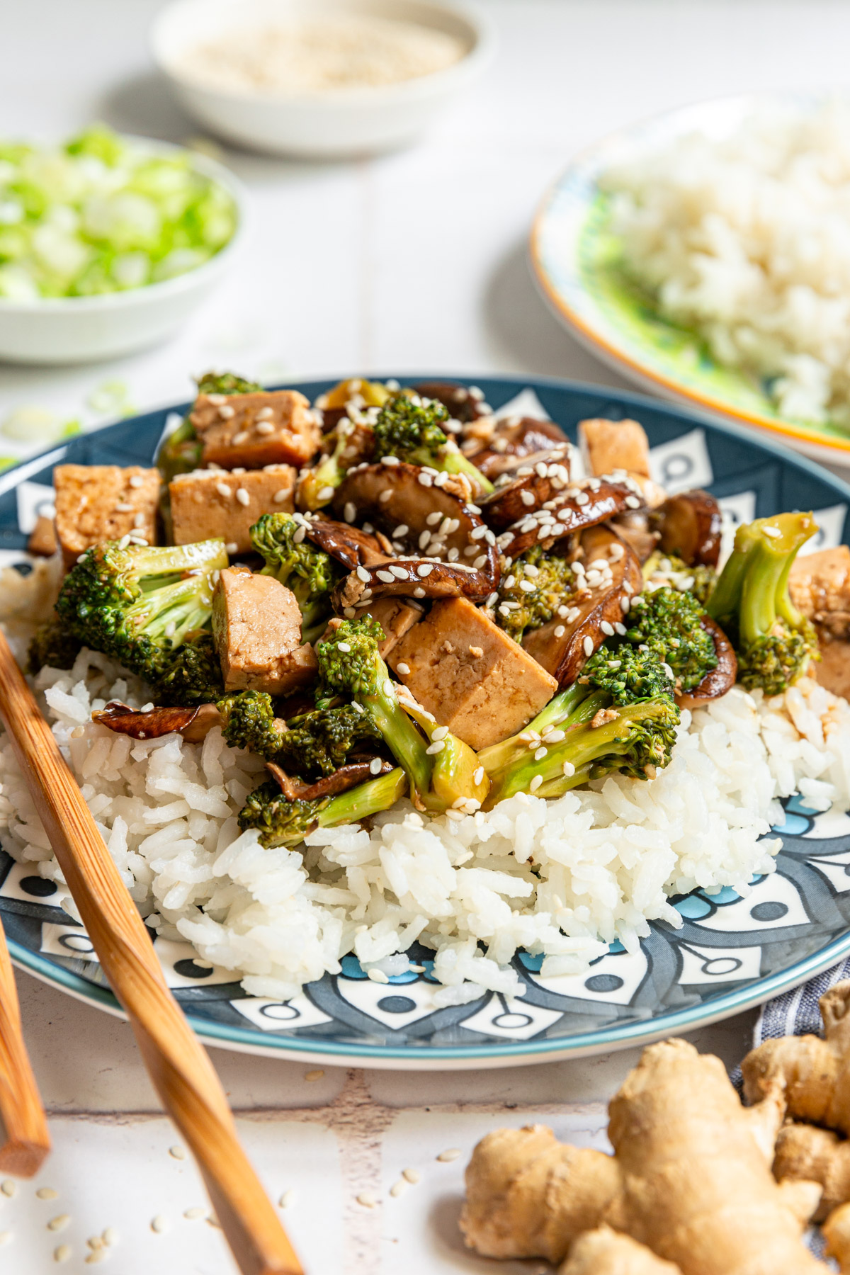 Tofu Broccoli Mushroom Stir Fry
