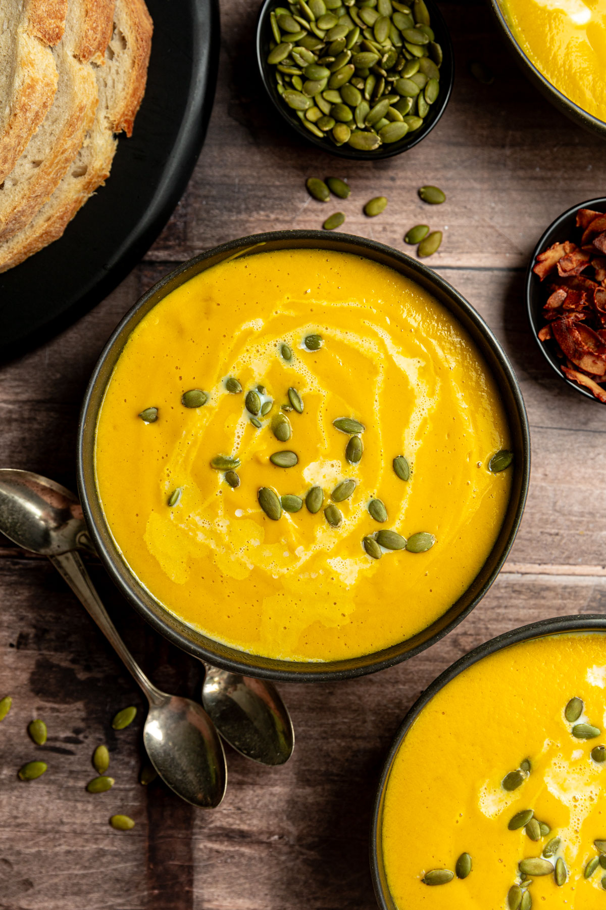 Vegan Butternut Squash Leek Soup (without Coconut Milk)
