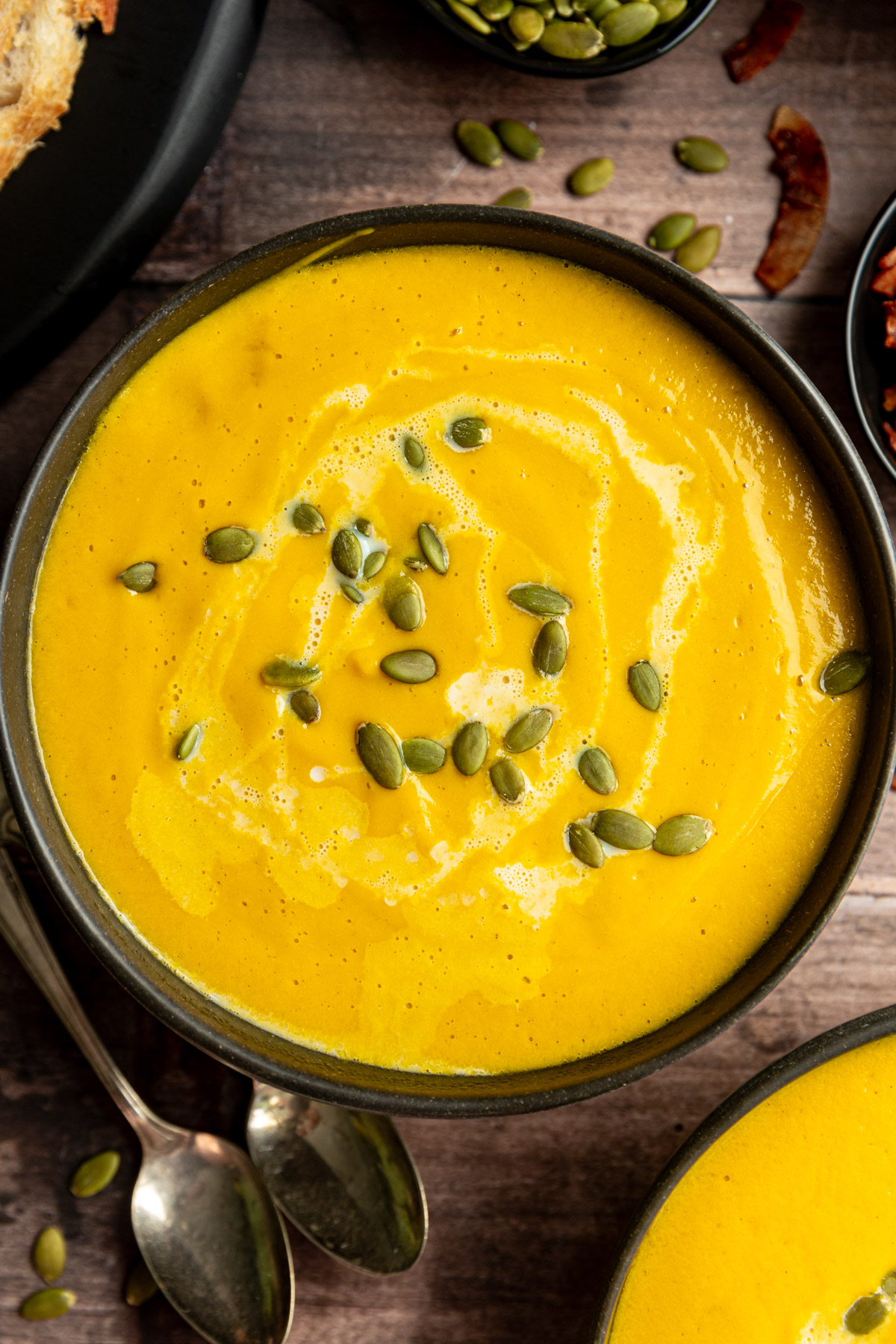 Vegan Butternut Squash Leek Soup (without Coconut Milk)