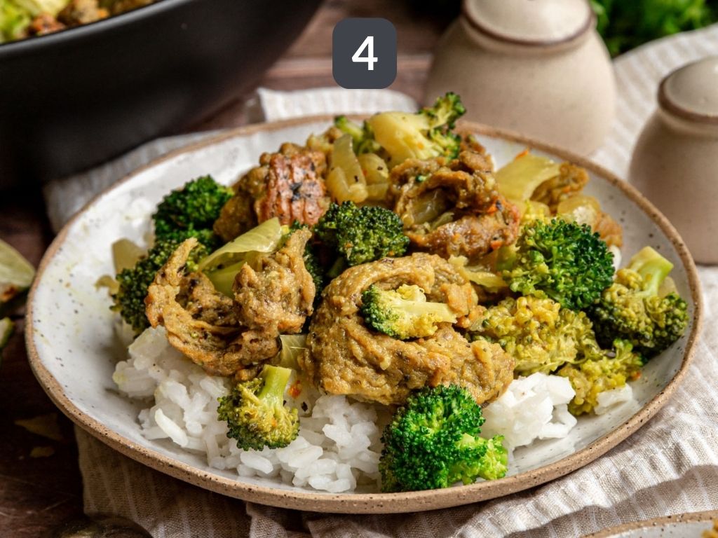 High Protein Vegan Chicken Curry