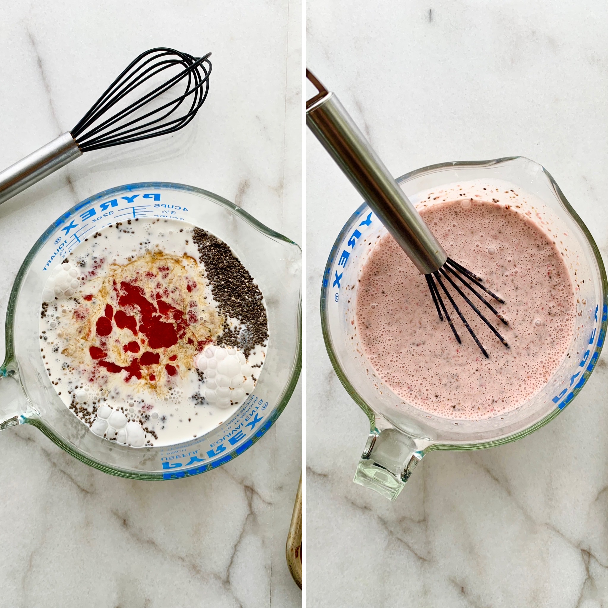 Strawberry ChiaFlax Pudding