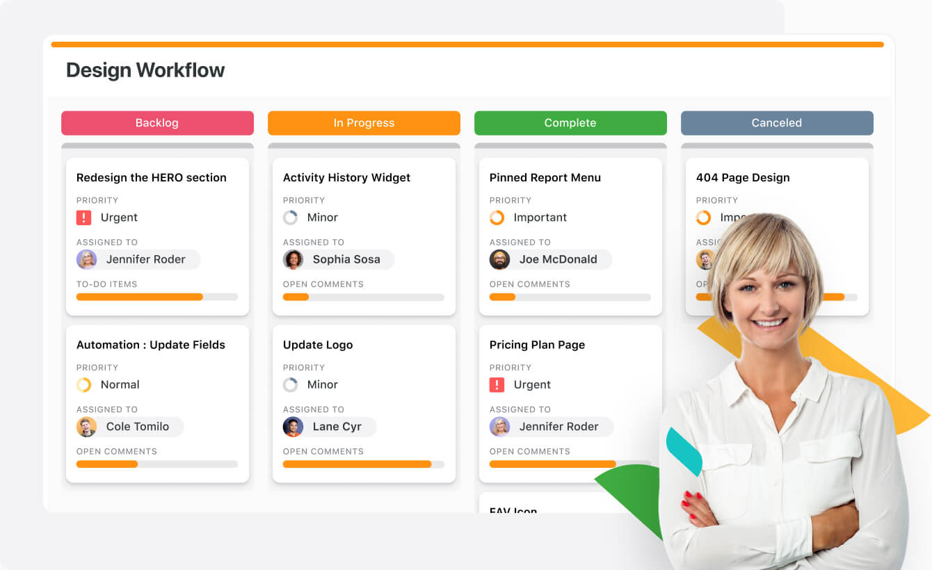 Manage workflows with Kanban View