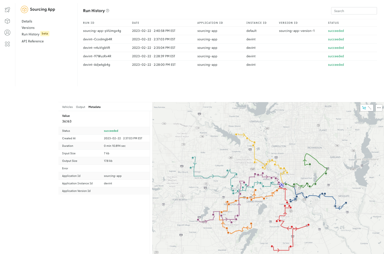 Analyze the run history of your decision apps on Nextmv Cloud