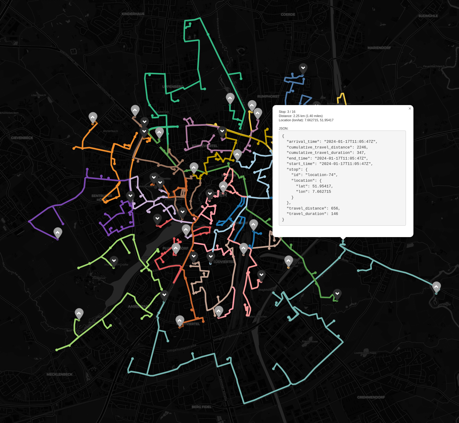 Plot your routes on a map with open source visualization tool, Nextplot