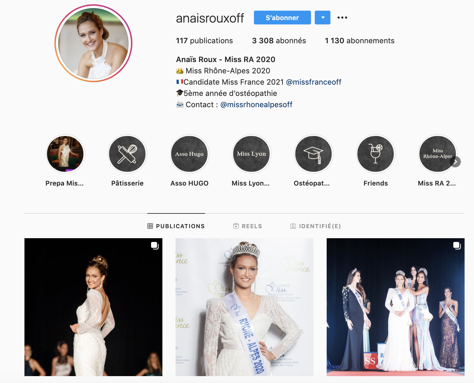 Anaïs Roux, Miss Rhône-Alpes 2020 | Le Petit Paumé