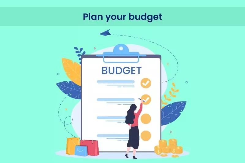Plan your budget image is shown