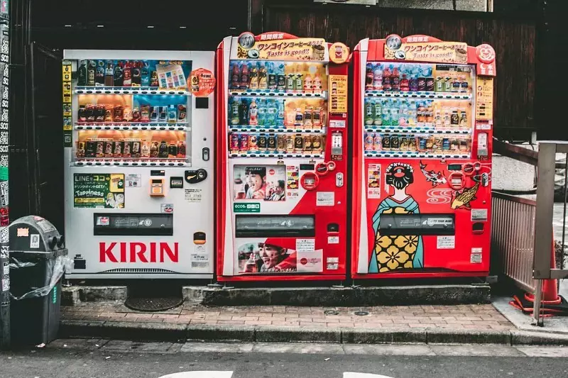 3 vending machine shown in image