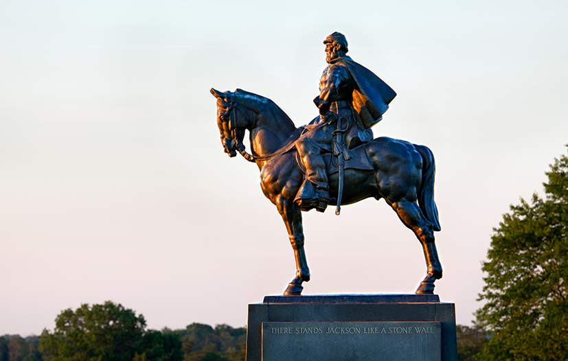 Statue of Andrew Jackson at Manassas National Battlefield Park