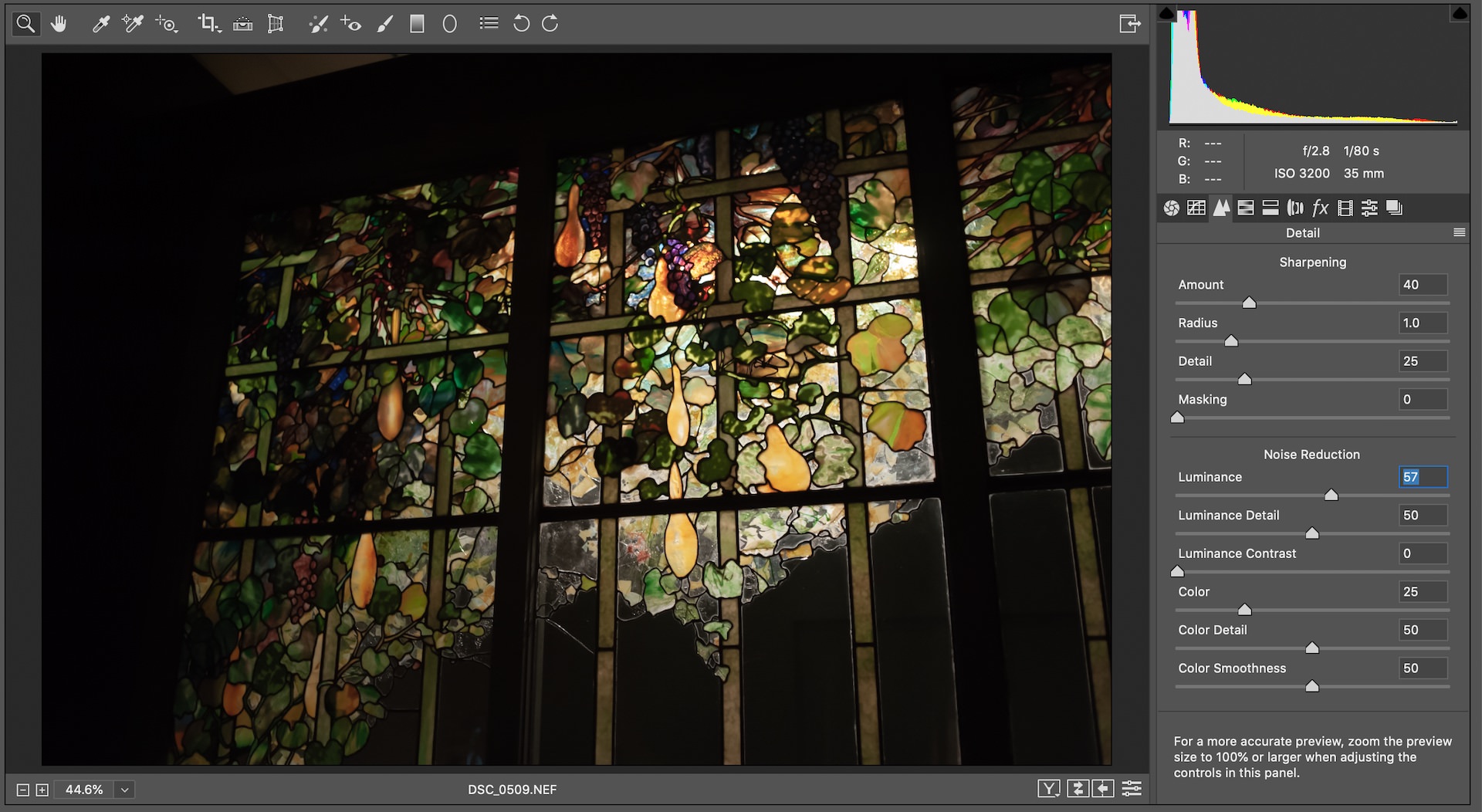Comparing noise reduction software