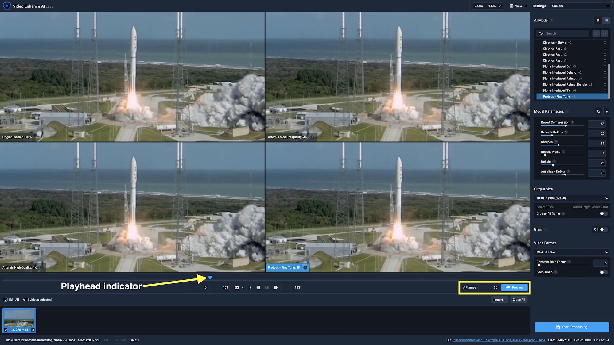 How to make videos HD and 4K