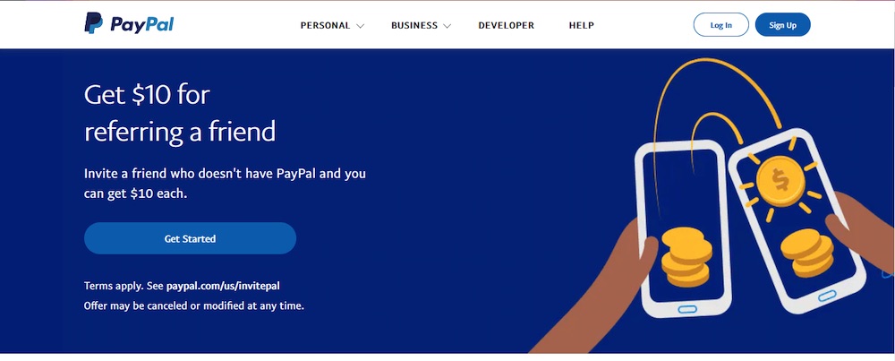 paypal landing page copywriting