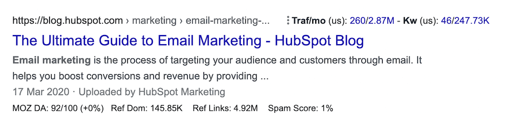 Ultimate guide Google search result