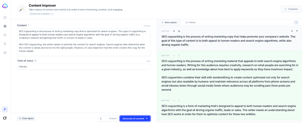 Jasper Content Improver Template