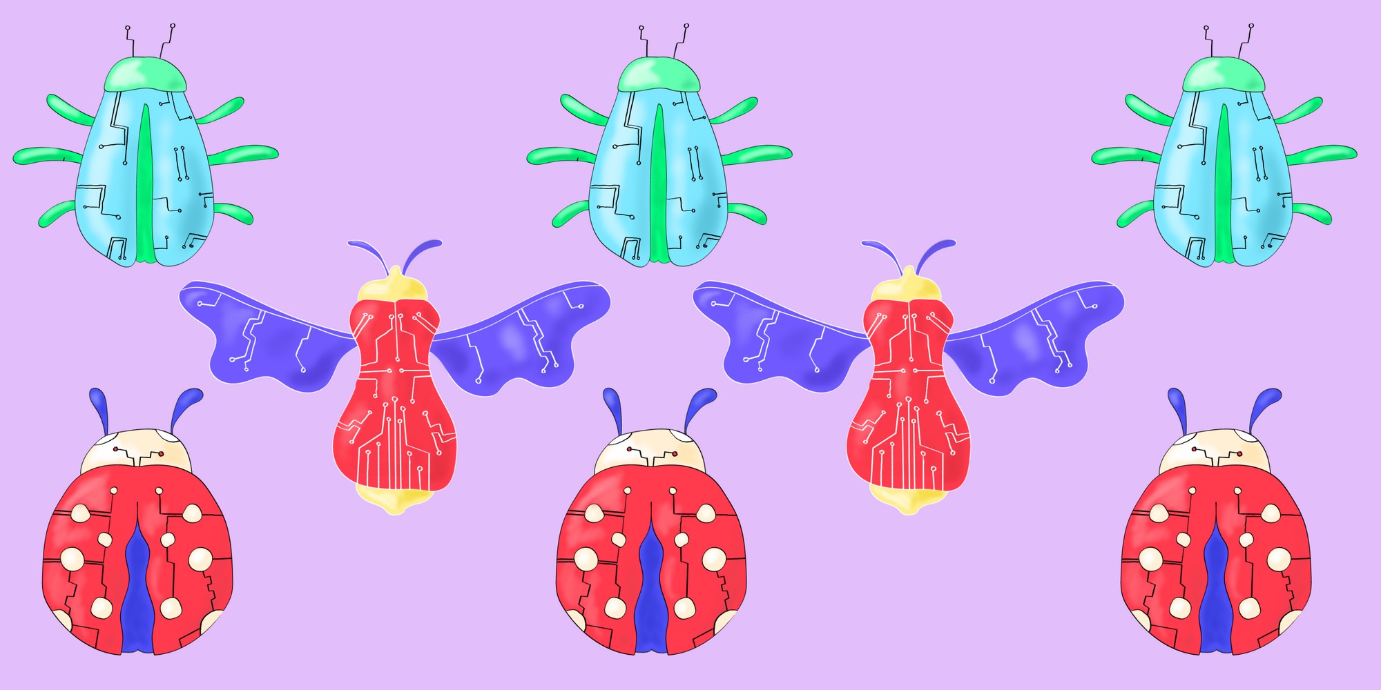 Illustration of bugs