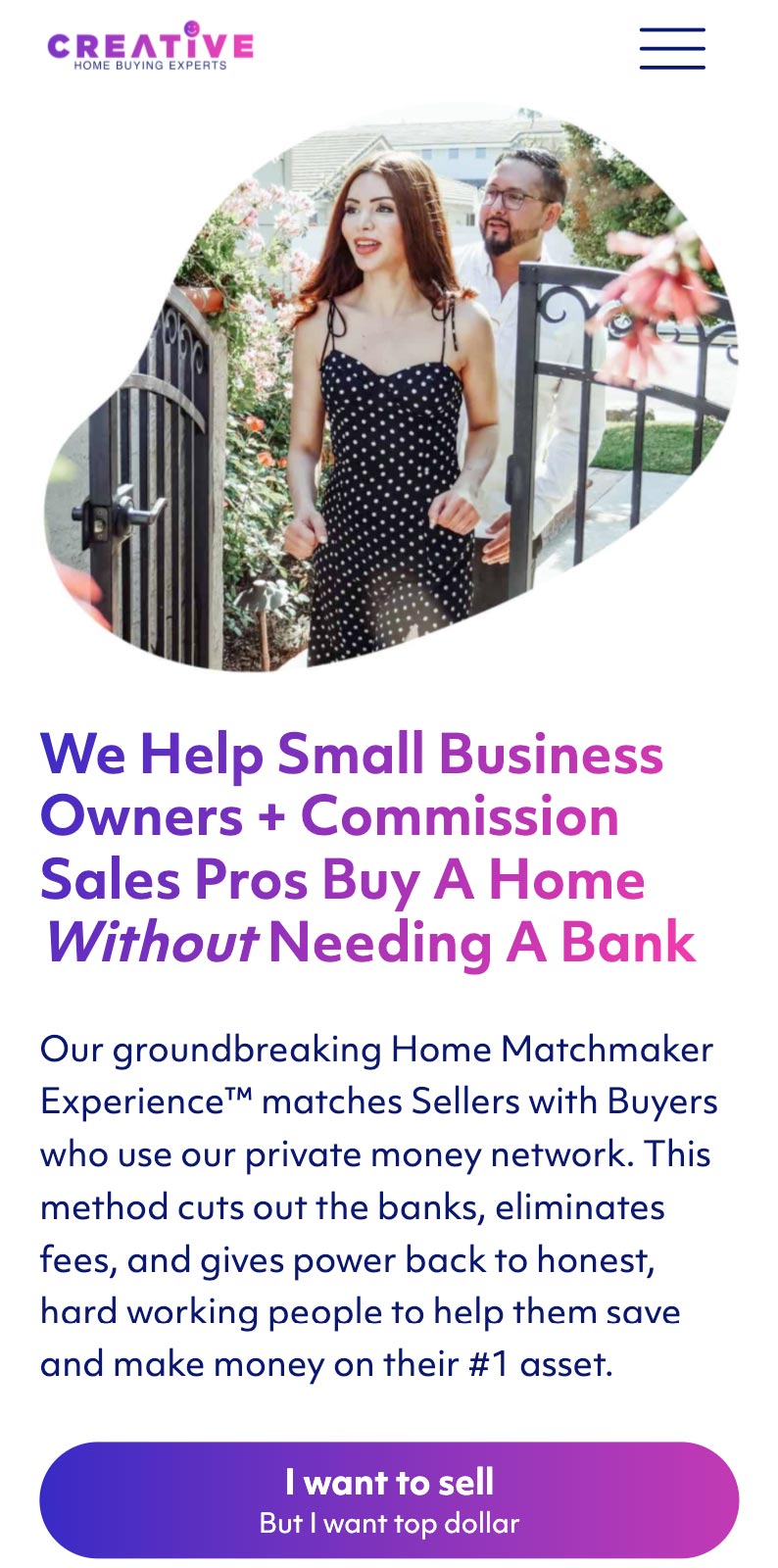 Web Design for Creative Home Buying Experts