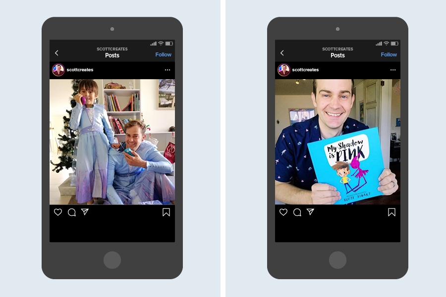 @scottcreates is one of the best creative pages on Instagram for his feel-good feed