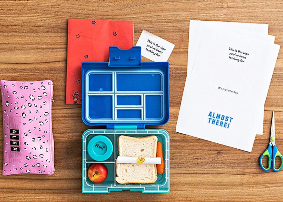 Kids craft project: lunch box notes