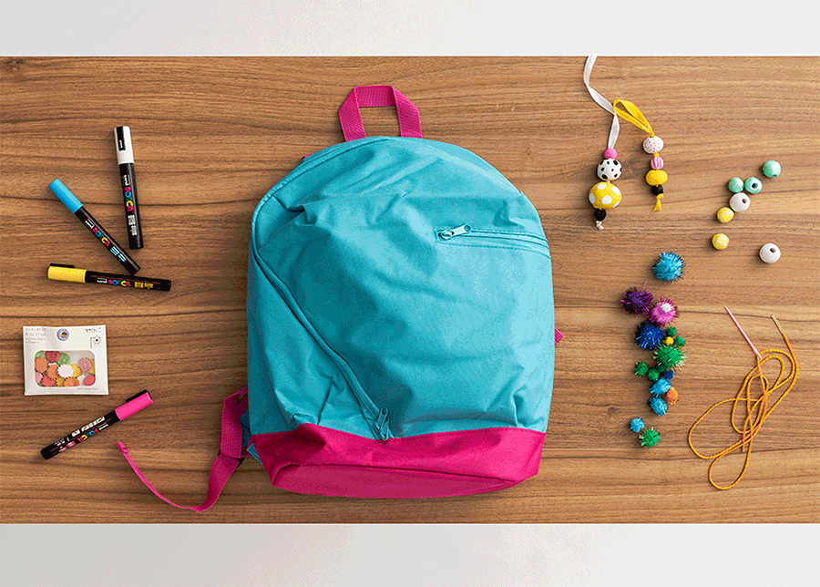 DIY school bag charms